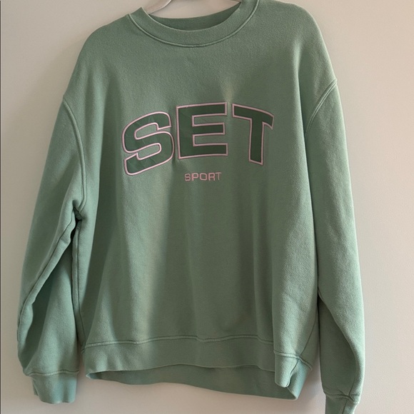 SET Active Green Sweatshirt - Picture 2 of 2